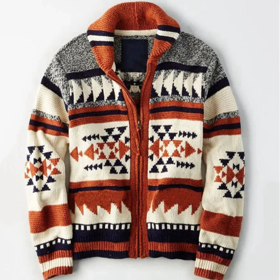 Alaric Jacquard-Cardigan