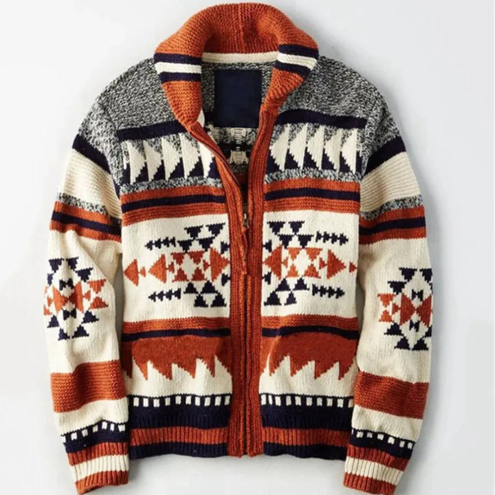 Alaric Jacquard-Cardigan