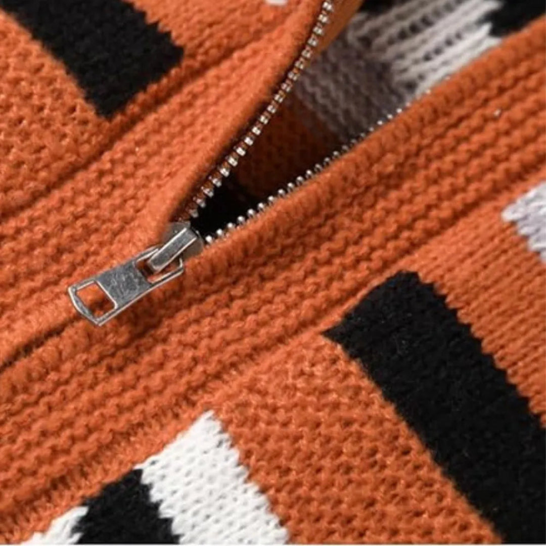 Alaric Jacquard-Cardigan