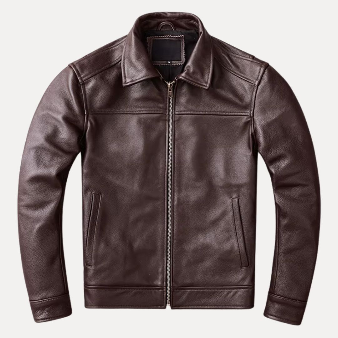 Klassische Lederjacke „Alder“