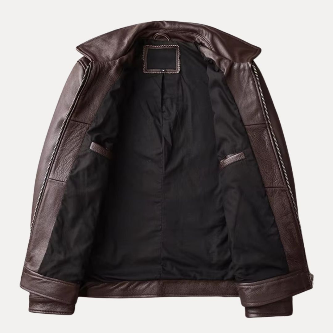 Klassische Lederjacke „Alder“