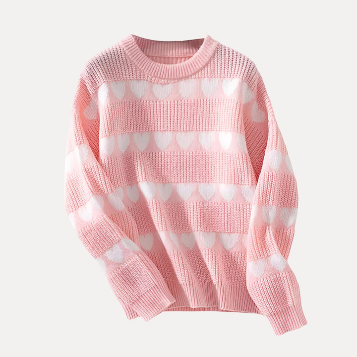 pink & white heart
