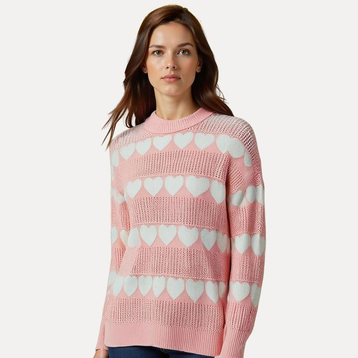 pink & white heart